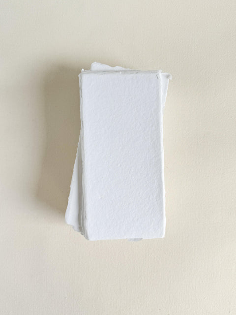 Menu in carta cotone artigianale 100*210mm da 250gsm - Avorio