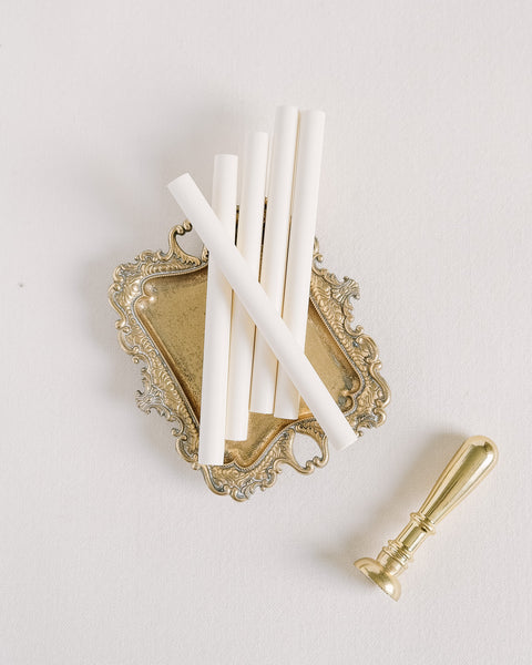 Ivory sealing wax stick - Pack 5 pcs