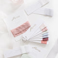 Vegan silk ribbon samples
