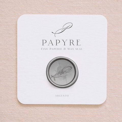 Adhesive sealing wax sample - Silver