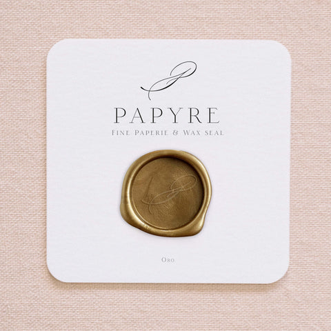 Adhesive sealing wax sample - Gold