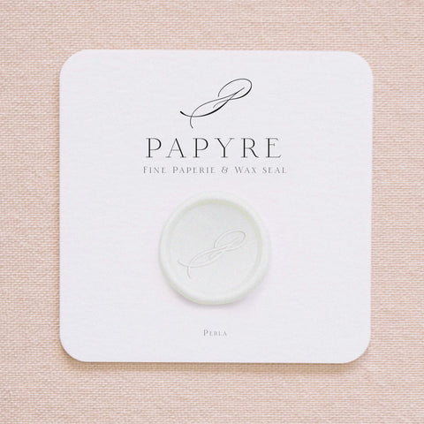 Adhesive sealing wax sample - Pearl