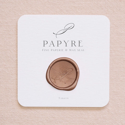 Adhesive sealing wax sample - Tobacco