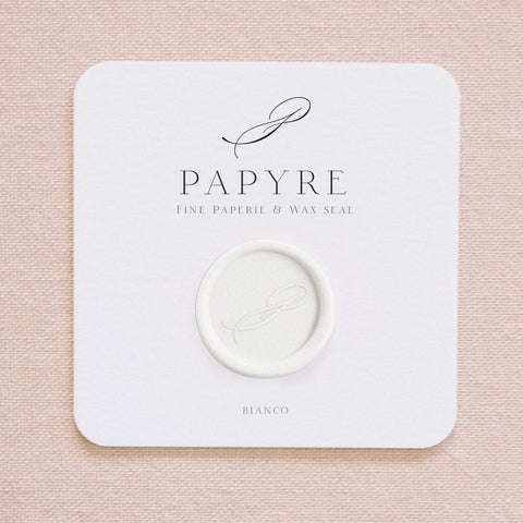 Adhesive sealing wax sample - White