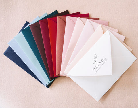 Complete sample set of B6 envelopes