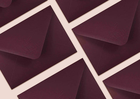 Envelope Rouge Noir B6 120gsm - Pack 100pcs