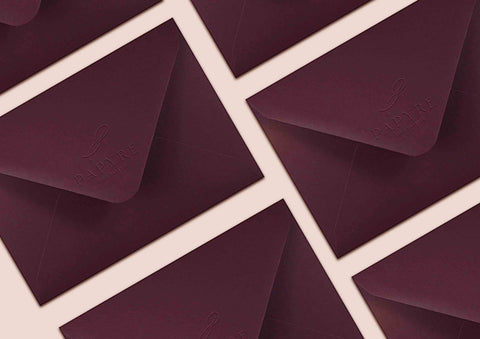 Envelope Rouge Noir B6 120gsm - Pack 25pcs